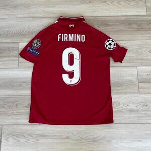 Liverpool 18/19 Roberto Firmino Champions League home soccer jersey
